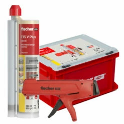 Hochleistungsmörtel FIS V Plus 360 S - 360 Ml - 12 Kartuschen - Inkl. Auspresspistole DMS - Im Handwerkerkoffer
