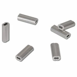 Alu-Pressklemmen - Aluminium, Blank - Für Drahtseile-Ø - 1,5 Bis 5,0 Mm - VE 20 Und 30 Stück - Preis Per VE