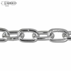 Rundstahlkette - Gerade Form A - Bundware - Galvanisch Verzinkt - VE 10 Und 30 M - Preis Per VE