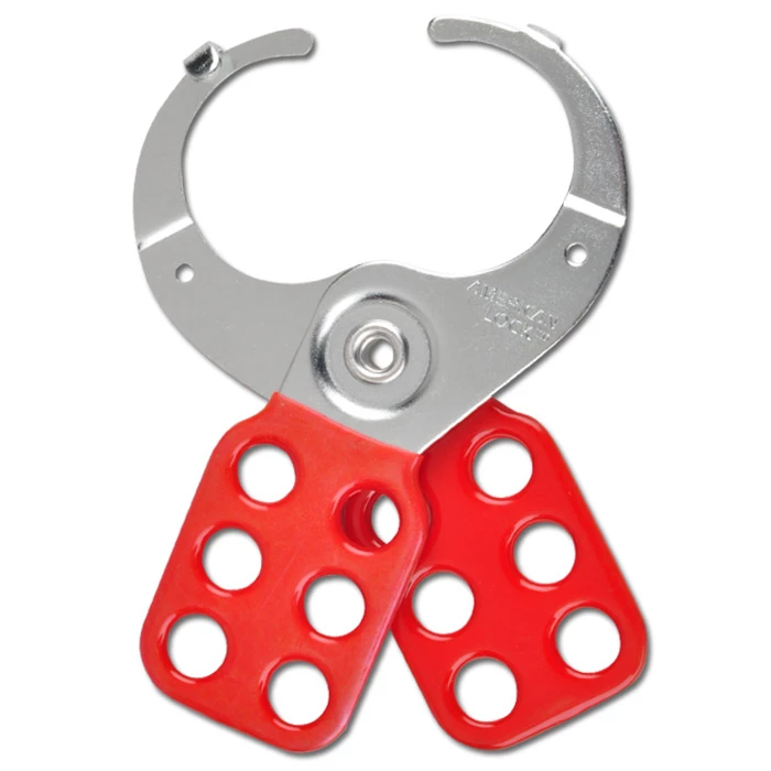 Mehrfach-Schließbügel - Stahlbacke - Einer Schutzlasche - Vinylbeschichtetem Gri 3 Mehrfach-Schließbügel - Stahlbacke - Einer Schutzlasche - Vinylbeschichtetem Gri