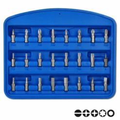 Steckschlüsselsatz 1/4" - Matt Verchromt - 46-teilig