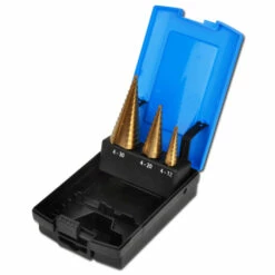 Stufenbohrer-Set - 3-teilig - Titan Nitriert - 4 Bis 30 Mm