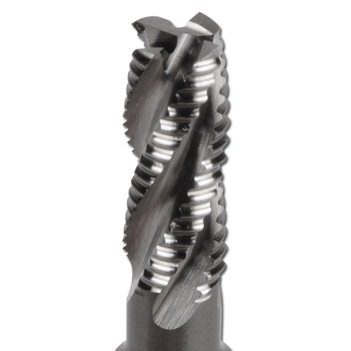 Schruppfräser HSS Co10 - Für Stahl, Inox, Guss - DIN 844-K - Typ HR - Mit Zentru 3 Schruppfräser HSS Co10 - Für Stahl, Inox, Guss - DIN 844-K - Typ HR - Mit Zentru