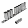 Steckschlüssel-Einsätze Tief - 8 Bis 19 Mm 3/8" 11-teilig 2 Steckschlüssel-Einsätze Tief - 8 Bis 19 Mm 3/8" 11-teilig -Heimwerkzeuge Verkauf 02 379