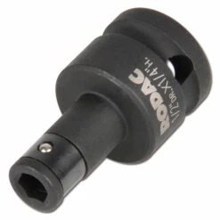 Bitadapter "CR-MO" - 1/2" Rund Auf 1/4" Vierkant - Länge 46 Mm