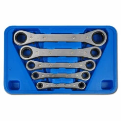 Ratschenringschlüssel Satz - 5-teilig - 6x8 Bis 19x22mm - Umschaltbar - In Kunst
