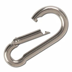 Feuerwehr-Karabiner Haken - ähnlich DIN 5299 Form C - Edelstahl - Preis Per VE