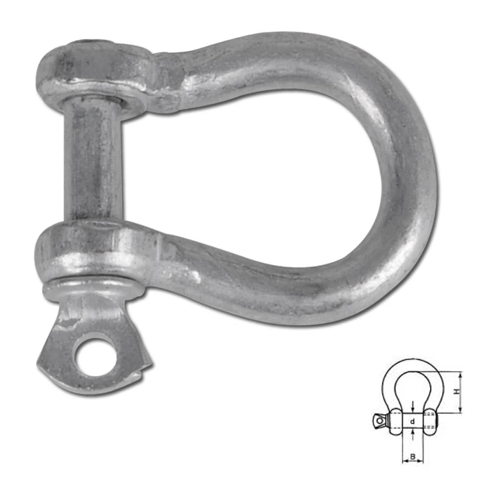 Schäkel - Für Ketten Und Drahtseile - Geschweift - Verzinkt - 8 Bis 13 Mm - VE 25 Und 50 Stück - Preis Per VE 3 Schäkel - Für Ketten Und Drahtseile - Geschweift - Verzinkt - 8 Bis 13 Mm - VE 25 Und 50 Stück - Preis Per VE