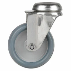 Apparate-Lenkrolle Mit Rückenloch - Thermoplastrad - Rad Ø 75 Mm - Bauhöhe 105 Mm - Tragkraft 75 Kg