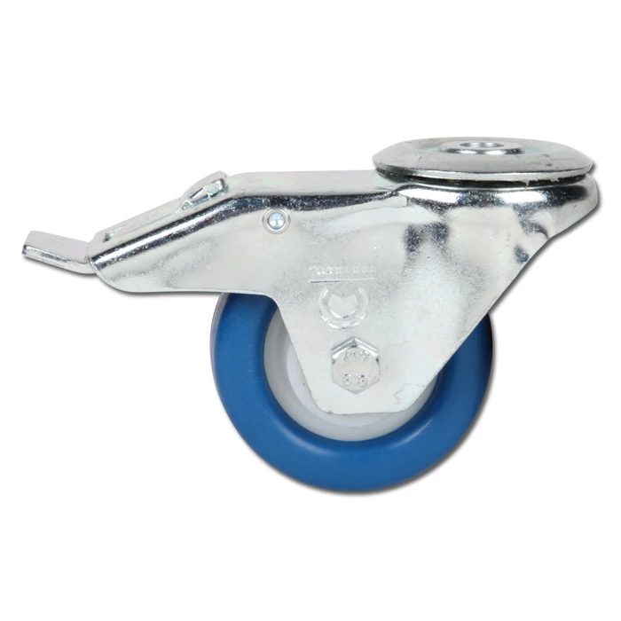 Lenkrolle - Rückenloch - Polyurethanrad - Rad-Ø 80 Bis 200 Mm - Bauhöhe 100 Bis 235 Mm - Tragkraft 150 Bis 400 Kg 3 Lenkrolle - Rückenloch - Polyurethanrad - Rad-Ø 80 Bis 200 Mm - Bauhöhe 100 Bis 235 Mm - Tragkraft 150 Bis 400 Kg