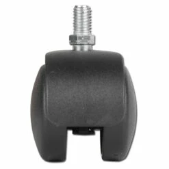 Möbel-Doppelrolle - Stuhlrolle - 5 Stück - Gewindestift - Rad-Ø 50 Mm - Bauhöhe 68 Mm - Tragkraft 50 Kg