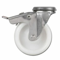 Edelstahl-Lenkrolle - Polyamidrad - Rad-Ø 80 Bis 200 Mm - Bauhöhe 108 Bis 240 Mm - Tragkraft 130 Bis 270 Kg