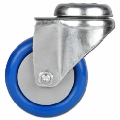 Apparate-Lenkrolle Mit Rückenloch - Kugellager - Rad-Ø 100 Mm - Bauhöhe 135 Mm - Tragkraft 90 Kg