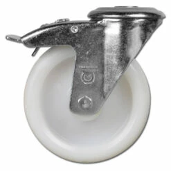 Lenkrolle Mit Rückenloch - Polyamidrad - Rad-Ø 80 Bis 200 Mm - Bauhöhe 100 Bis 235 Mm - Tragkraft 150 Bis 350 Kg