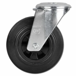 Lenkrolle Mit Rückenloch - Rad-Ø 80 Bis 200 Mm - Bauhöhe 100 Bis 235 Mm - Tragkraft 50 Bis 205 Kg