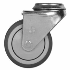 Apparate-Doppelrolle Mit Rückenloch - Rad-Ø 50 Bis 75 Mm - Bauhöhe 72 Bis 99 Mm - Tragkraft 60 Bis 80 Kg