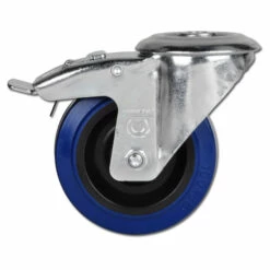 Lenkrolle - Elastik-Vollgummirad - Rad-Ø 80 Bis 200 Mm - Bauhöhe 103 Bis 235 Mm - Tragkraft 100 Bis 350 Kg