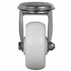 Edelstahl-Lenkrolle - Polyamidrad - Rad-Ø 80 Bis 200 Mm - Bauhöhe 108 Bis 240 Mm - Tragkraft 150 Bis 350 Kg