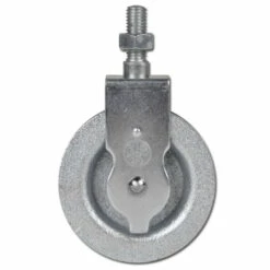 Waschseilrolle - Grauguss/Stahl Verzinkt - Halbrunde Nut - Schraube Oder Bolzen - Rad-Ø 60 Mm - Tragkraft 22 Kg