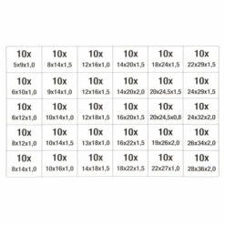 Dichtringe - Kupfer-Dichtring-Sortiment - 300-teilig - Standardkupfer