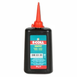 Graphit - Flasche - E-COLL - Silikonfrei - Farbe Schwarz - 50g - VE 10 Stück - Preis Per VE