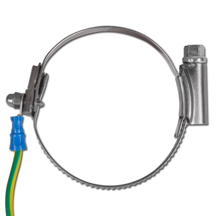 Brückenschelle Mit Erdung - Edelstahl - Spannbereich-Ø 35 - 55 Mm Bis 195 - 215 Mm - Breite 9 Mm - Preis Per Stück 4 Brückenschelle Mit Erdung - Edelstahl - Spannbereich-Ø 35 - 55 Mm Bis 195 - 215 Mm - Breite 9 Mm - Preis Per Stück – Bild 2