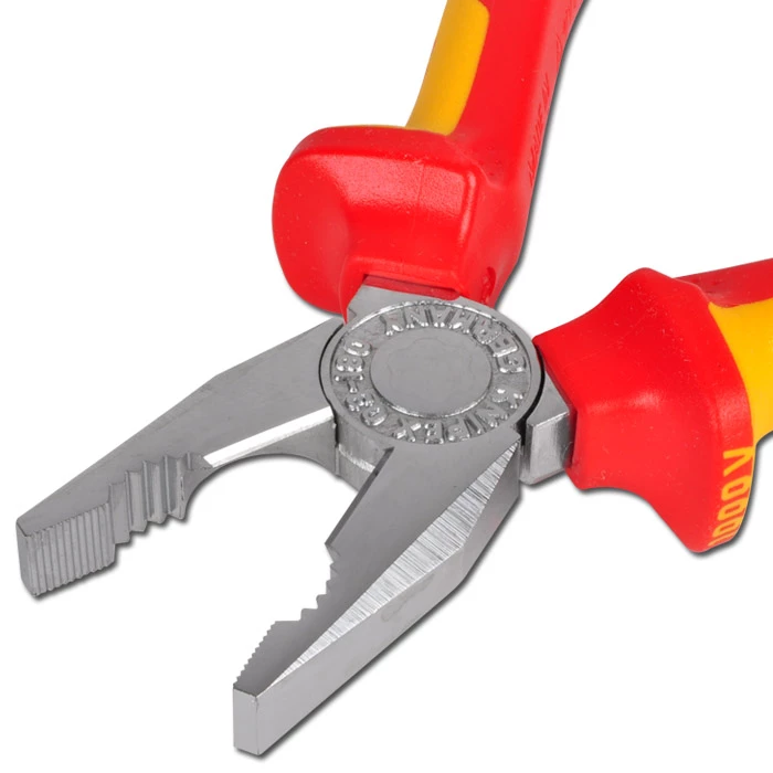 Kombizange Verchromt 2K-Griffen-VDE Geprüft Bis 1000 V 4 Kombizange Verchromt 2K-Griffen-VDE Geprüft Bis 1000 V – Bild 2