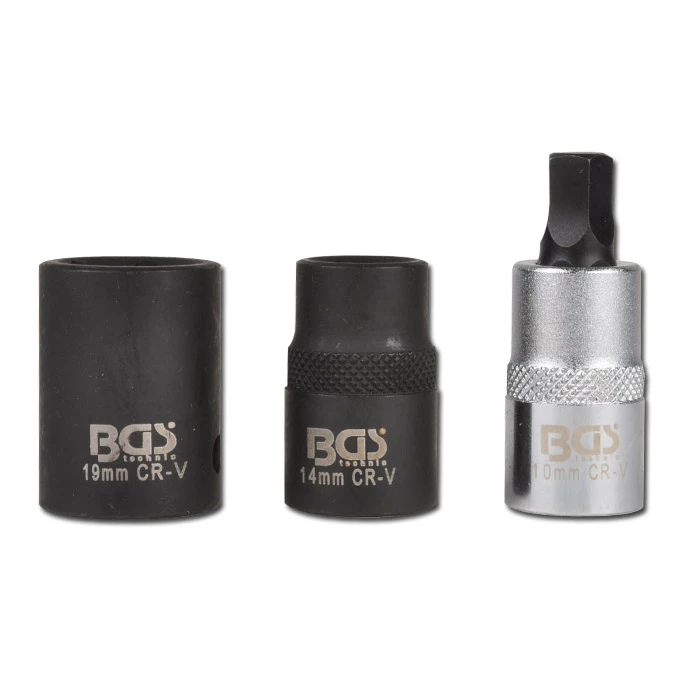 Bremssattel-Spezial-Einsätze - 1/2" - Chrom-Vanadium-Stahl - 3-teilig 4 Bremssattel-Spezial-Einsätze - 1/2" - Chrom-Vanadium-Stahl - 3-teilig – Bild 2