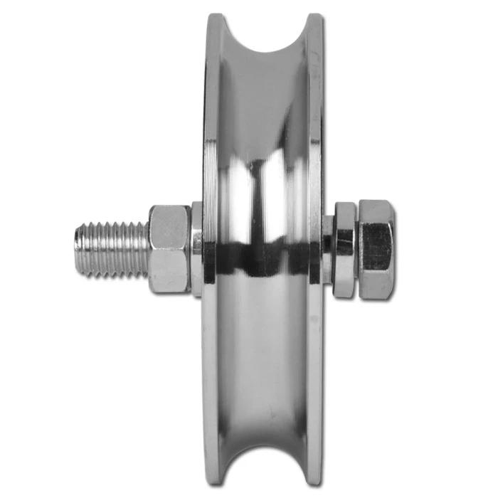 Laufrolle - Stahl Verzinkt - Halbrunde Nut - 2 Kugellager - Rad-Ø 98 Bis 197 Mm - Tragkraft 425 Bis 625 Kg 4 Laufrolle - Stahl Verzinkt - Halbrunde Nut - 2 Kugellager - Rad-Ø 98 Bis 197 Mm - Tragkraft 425 Bis 625 Kg – Bild 2