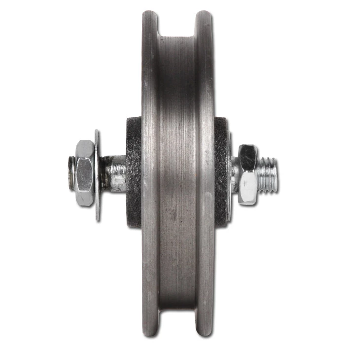 Laufrolle - Grauguss Roh - Kantige Nut - Walzenlager - Bolzen Und 2 Muttern - Rad-Ø 60 Bis 120 Mm 4 Laufrolle - Grauguss Roh - Kantige Nut - Walzenlager - Bolzen Und 2 Muttern - Rad-Ø 60 Bis 120 Mm – Bild 2