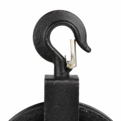 Seilrolle - Hakensicherung Und Kreuzbügel - Für Seil-Ø 18 Bis 22 Mm - Rad-Ø 190 Mm - Tragkraft 200 Kg -Heimwerkzeuge Verkauf 04 282