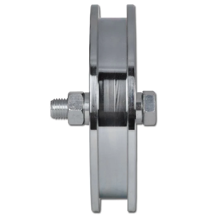 Laufrolle - Stahl Verzinkt - Kantige Nut - 2 Kugellager - Rad-Ø 98 Bis 197 Mm - Tragkraft 425 Bis 625 Kg 5 Laufrolle - Stahl Verzinkt - Kantige Nut - 2 Kugellager - Rad-Ø 98 Bis 197 Mm - Tragkraft 425 Bis 625 Kg – Bild 3