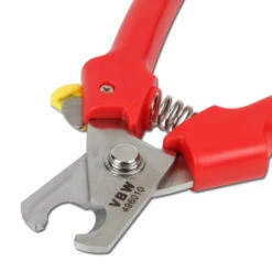 Kabelschere - Edelstahl - Länge 165 Mm - Rote Griffhüllen - Bis 10 Mm Ø -Heimwerkzeuge Verkauf 04 87