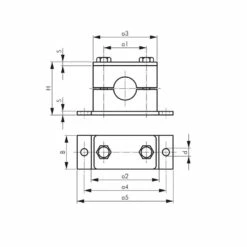 Rohrschelle - Schwere Baureihe 1 Bis 4 - Kunststoff - Mit Anschweißplatte - Rohr-Ø 6 Bis 60,3 Mm - Preis Per Stück -Heimwerkzeuge Verkauf 05 4