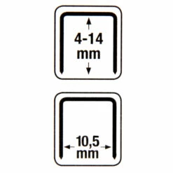 Schnellnagler (Hand-Tacker) "BGS" - Für Klammern Typ 53 -Heimwerkzeuge Verkauf 05 43
