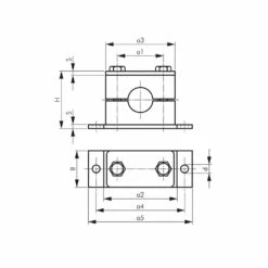Rohrschelle - Schwere Baureihe 1 Bis 4 - Mit Anschweiß- Und Deckplatte - Rohr-Ø 6 Bis 60,3 Mm - Preis Per Stück -Heimwerkzeuge Verkauf 05 7