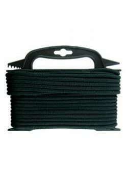 Kernmantelschnur - Polypropylen - Schwarz - 2 Rollen A Länge 20 M - VE 2 Rollen