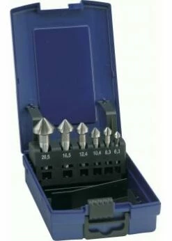 Kegel- Und Entgratersenker-Satz D335CHSSE - Nenn-Ø 6,3 Bis 20,5 Mm - Spitzenwinkel 90° - Schneiden 3 Stück - In Kunststoffrundbox