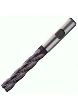 Schruppfräser HSS Co10 TiALN10 - Für Stahl Und Guss - DIN 844-L - Typ HR - Mit Z 3 Schruppfräser HSS Co10 TiALN10 - Für Stahl Und Guss - DIN 844-L - Typ HR - Mit Z