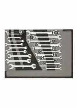 GEDORE Red Ringratschen Und Doppelmaulschlüssel-Satz - Im Schaumstoffmodul - 22-tlg