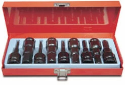 Steckschlüsseleinsatz- Set RODAC - 6-kant - Imbus - 1/2" - 9-teilig