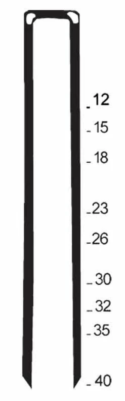 Heftklammer "Typ ES" - Verzinkt, VA - 12-40 Mm Lang
