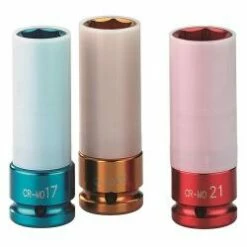 Schneider SKSL-Set 1/2"-3 Alu - Steckschlüssel - 3 Stück - Für Druckluftwerkzeuge