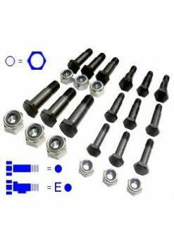 Messerkopfschrauben Set Bolzenschneider - Universell - 24-teilig