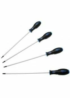 Schraubendreher-Satz - T15 Bis T20 - Lange Ausführung - 4-tlg. - CRO-MO-Stahl