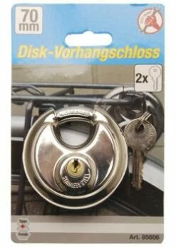 Disk-Vorhängeschloss - Aus Hochfestem Stahl - 70 Mm