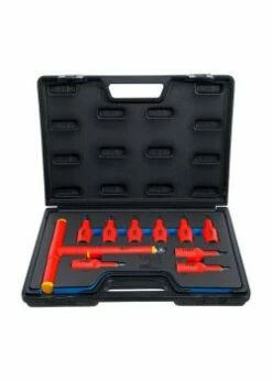 VDE-Bit-Einsatz-Satz - Antrieb Innenvierkant 10 Oder 12,5 Mm - T-Profil (für Torx) Oder Innensechskant - 10-tlg.