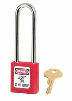 Verriegelungsschloss - Verschiedenschließend - Bügelhöhe 76 Mm - "Xenoy®"