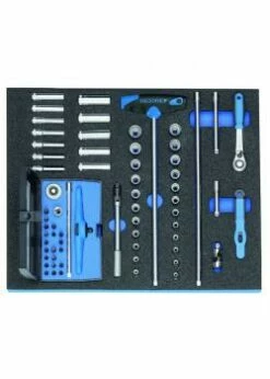 Steckschlüssel-Sortiment - Antrieb 1/4" - In Check-Tool-Modul - 67-tlg.