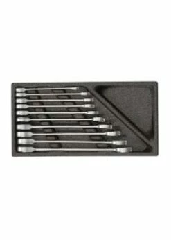 GEDORE Red Ringratschenmaulschlüssel-Satz Im 1/3 Schaumstoffmodul - 10-teilig